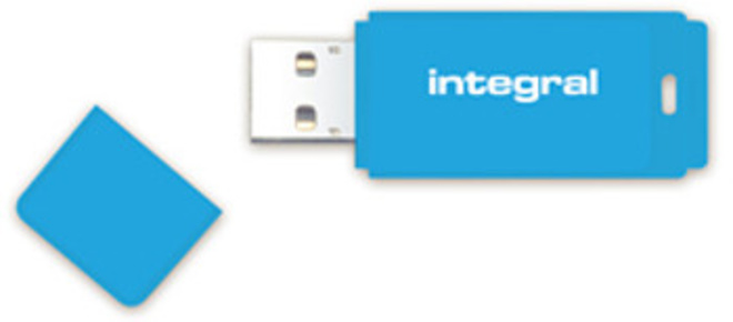 INTEGRAL<br/>cle usb 2.0 64 Go bleu.