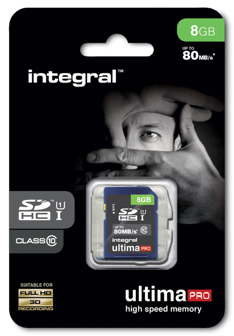 INTEGRAL<br/>SDHC Ultima Pro 80MB/s 8GB.