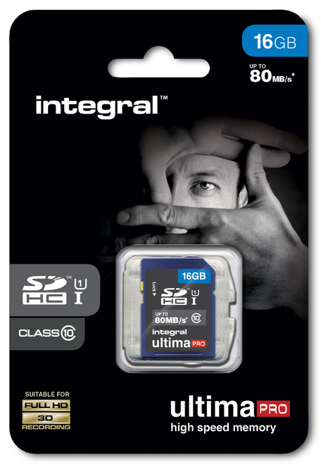 INTEGRAL<br/>SDHC Ultima Pro 80MB/s 16GB.