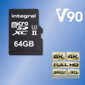 INTEGRAL<br/>MICROSDXC 64GB V90 8K 280/240MB