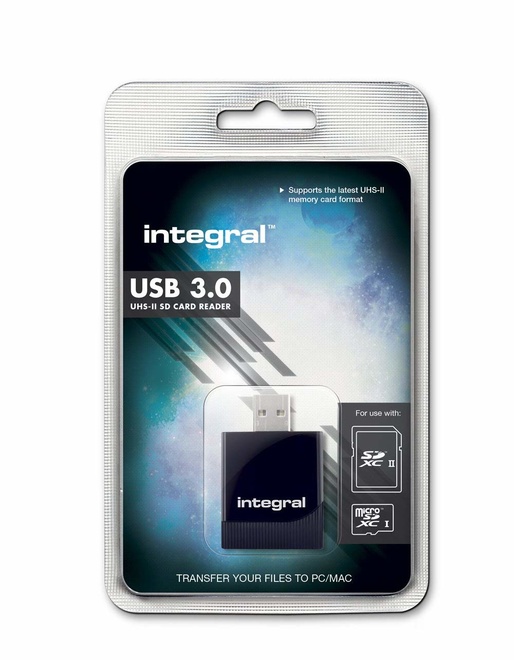 INTEGRAL lect cartes usb3.0 uhs-II 2 slot sd msd