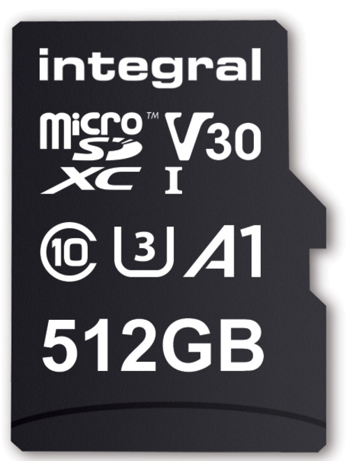 INTEGRAL<br/>msdxc 512 gb uhs1 u1 cl10 v30 80mb/s.