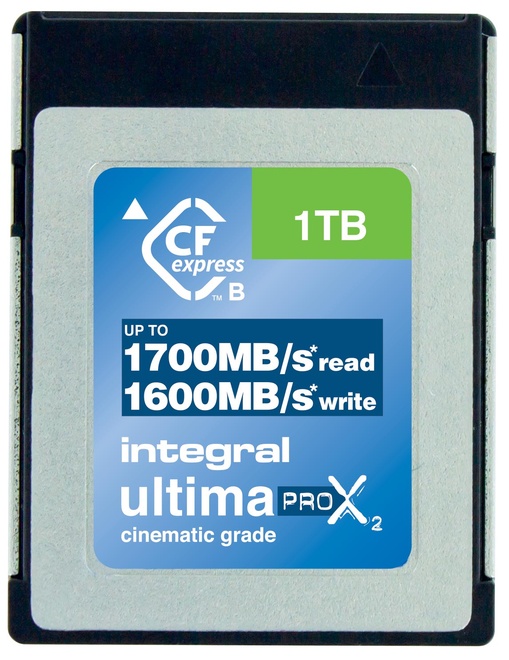 INTEGRAL<br/>CF EXPRESS 1TO CINEMATIC 8K RAW 500MB/S