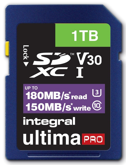 INTEGRAL<br/>SDXC 1To CL10 180MB/150MB/s