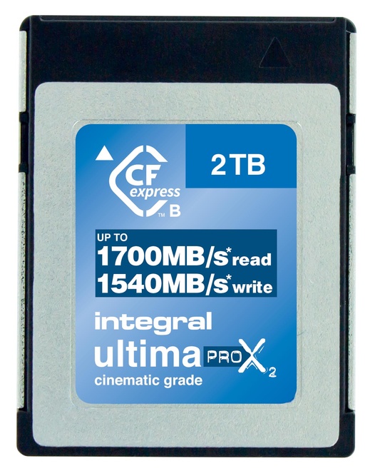 INTEGRAL<br/>CF EXPRESS 2TO CINEMATIC 8K RAW 500MB/S