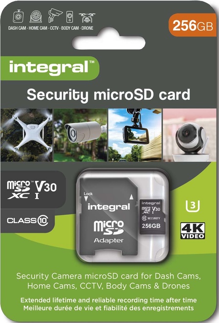 INTEGRAL<br/>micro sd.256Go.4K.secure.