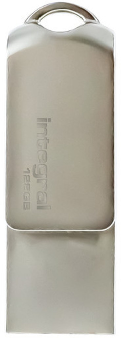 INTEGRAL<br/>cle 128gb usb3.0 + type-c dual 360.