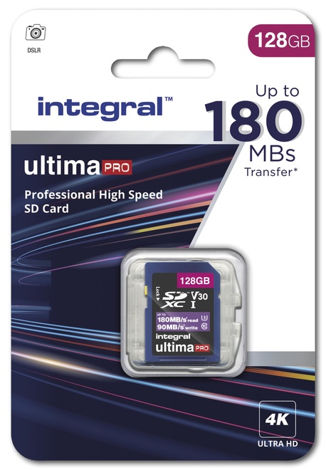INTEGRAL<br/>SDXC 128GB CL10 180/90