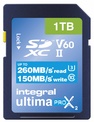INTEGRAL<br/>SDXC 1TB UHS-II U3 CL10 V60 260/150