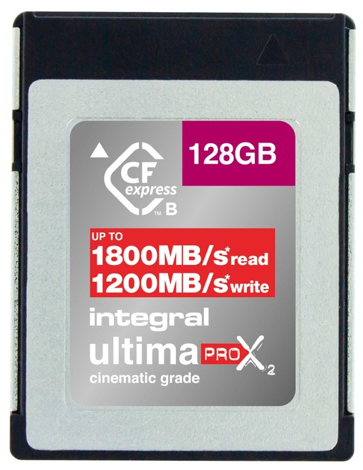INTEGRAL<br/>CFEXPRESS 128G TYPE B 2.0 CINEMATIC