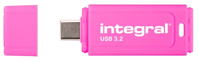 INTEGRAL<br/>cle usb 32go.usb-c 3.2.rose.