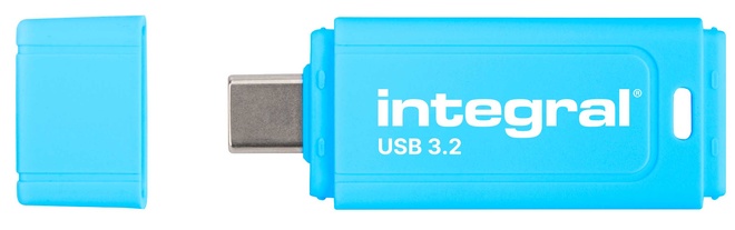 INTEGRAL<br/>cle usb 64go.usb-c 3.2.bleu.