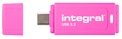INTEGRAL<br/>cle usb 64go.usb-c 3.2.rose.