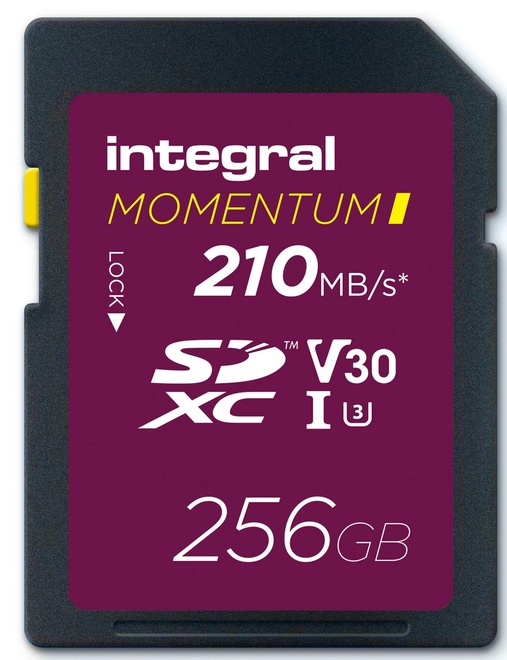 INTEGRAL<br/>SDXC 256G UHS-1 U3 CL10 V30 MOMENTUM I