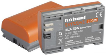 HAHNEL<br/>BATTERIE COMPATIBLE EXTREME CANON LPE6NH