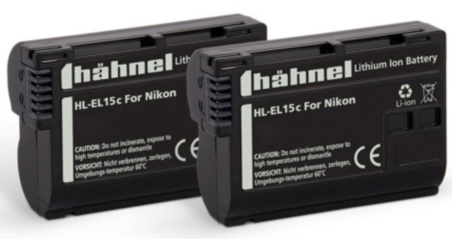 HAHNEL<br/>BIPACK BATTERIE COMPATIBLE EN-EL15