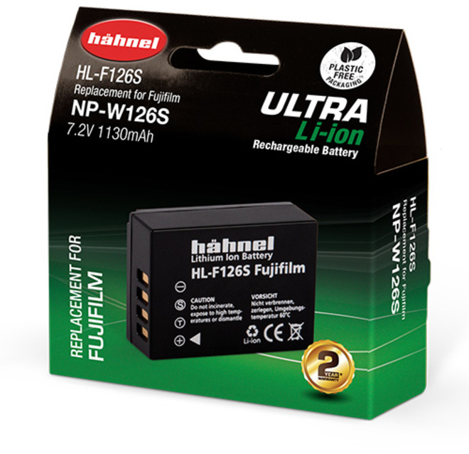 HAHNEL<br/>BATTERIE NP-W126S TWIN COMPATIBLE FUJI