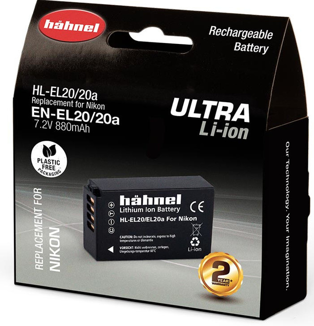 HAHNEL<br/>BATTERIE COMPATIBLE NIKON EN-EL20 ULTRA