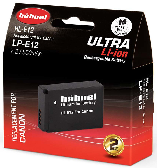 HAHNEL<br/>BATTERIE COMPATIBLE CANON LP-E12 ULTRA