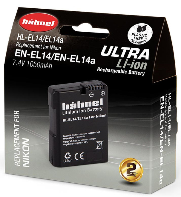 HAHNEL<br/>BATTERIE COMPATIBLE NIKON EN-EL14 ULTRA