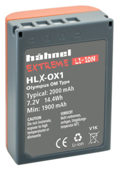 HAHNEL<br/>HLX-OX1 EXTREME BATTERIE OLYMPUS