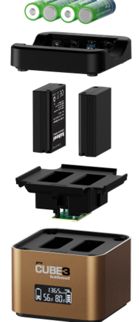 HAHNEL<br/>CHARGEUR PROCUBE 3 OLYMPUS