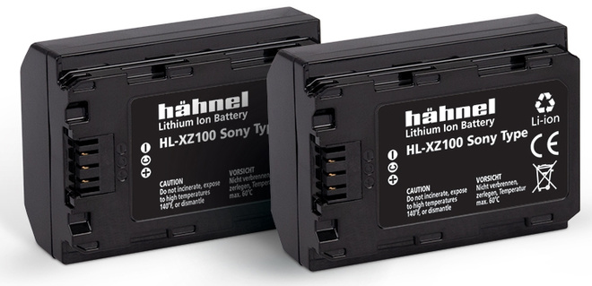 HAHNEL<br/>BATTERIE COMPATIBLE SONY NP-FZ100 TWIN