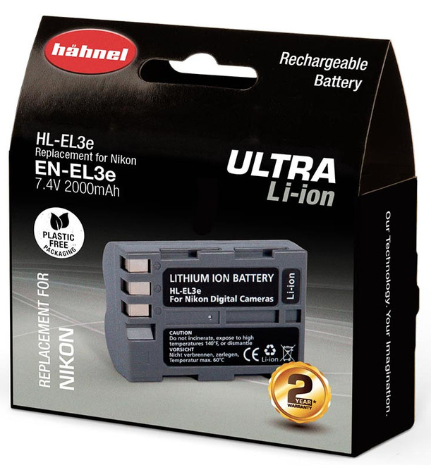 HAHNEL<br/>BATTERIE COMPATIBLE NIKON EN-EL3E ULTRA