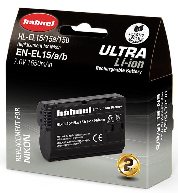 HAHNEL<br/>BATTERIE COMPATIBLE NIKON EN-EL15 ULTRA