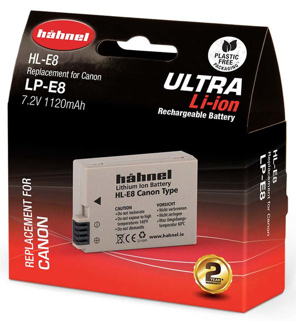 HAHNEL<br/>BATTERIE COMPATIBLE CANON LP-E8 ULTRA