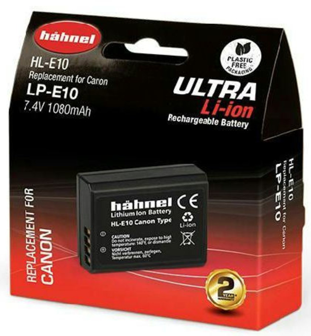 HAHNEL<br/>BATTERIE COMPATIBLE CANON LP-E10 ULTRA