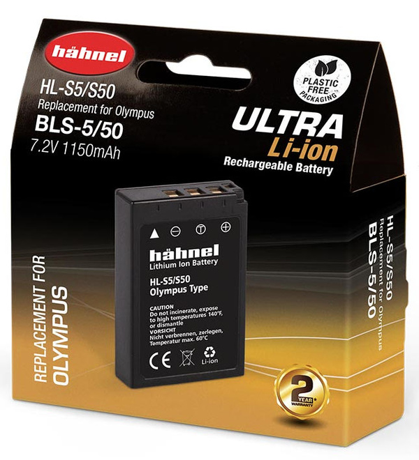 HAHNEL<br/>BATTERIE COMPATIBLE OLYMPUS BLS-5 ULTRA