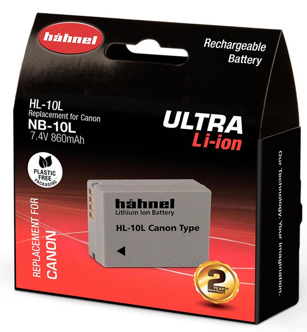 HAHNEL<br/>BATTERIE COMPATIBLE CANON NB-10L ULTRA
