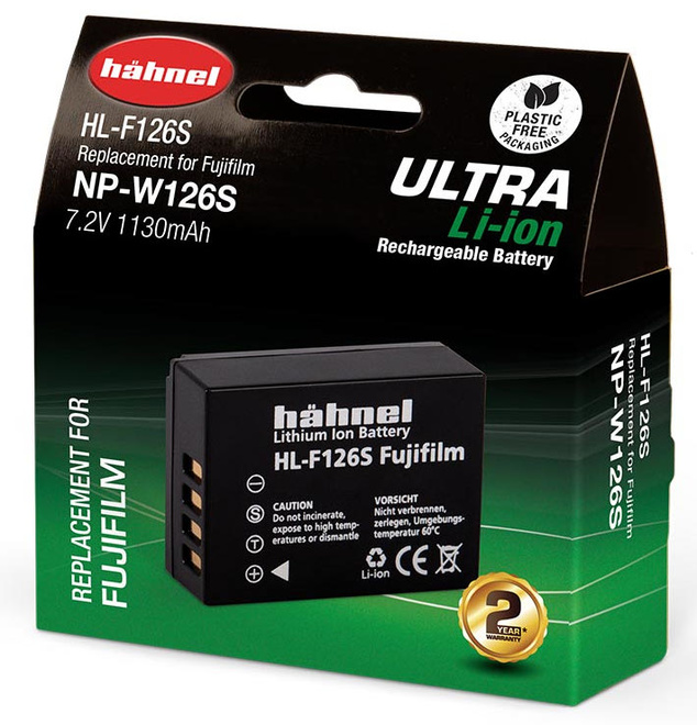 HAHNEL<br/>BATTERIE COMPATIBLE FUJI NP-W126S ULTRA