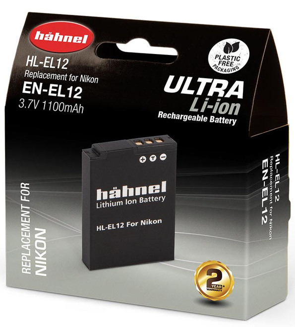 HAHNEL<br/>BATTERIE COMPATIBLE NIKON EN-EL12 ULTRA