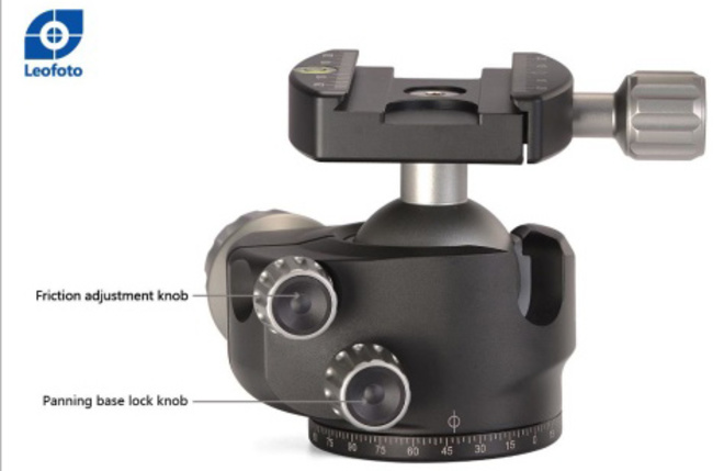 LEOFOTO<br/>ROTULE LH-40 + PLATEAU QP-70