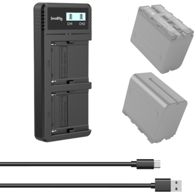 SMALLRIG<br/>4086 - CHARGEUR BATTERIE NP-F970