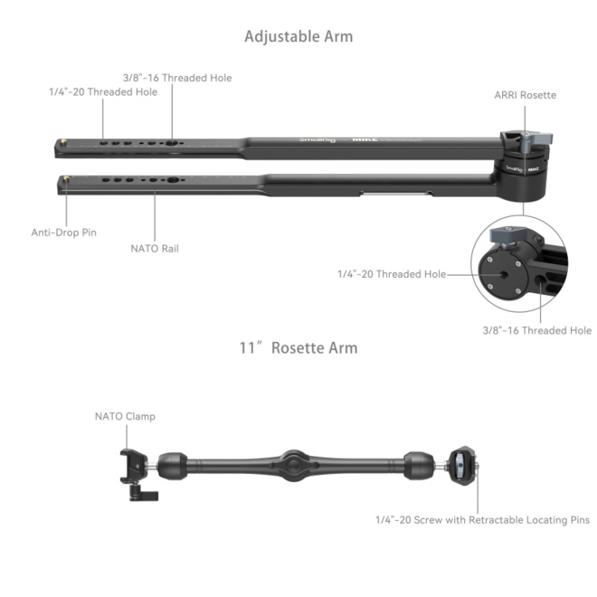 FEELWORLD<br/>SMALLRIG 4362 KIT BRAS EXTENSION