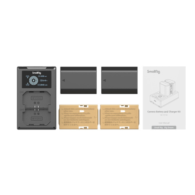 SMALLRIG<br/>3824B - BATTERIE NP-FZ100 x2 + CHARGEUR