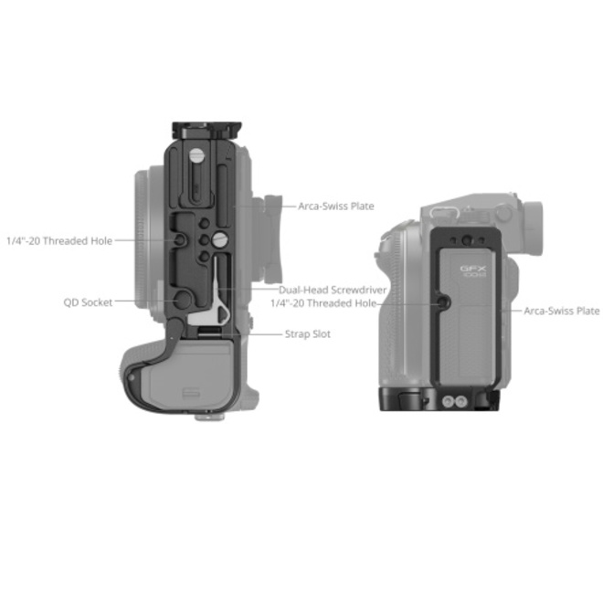 FEELWORLD<br/>SMALLRIG 4716 PLAQUE L POUR GFX100S II