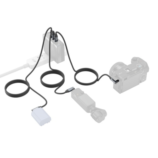 FEELWORLD<br/>SMALLRIG 4791 CABLE USB-C x2 COUDE 60CM