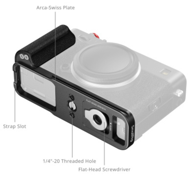 SMALLRIG<br/>5448 - PLAQUE L NOIR POUR X-E5
