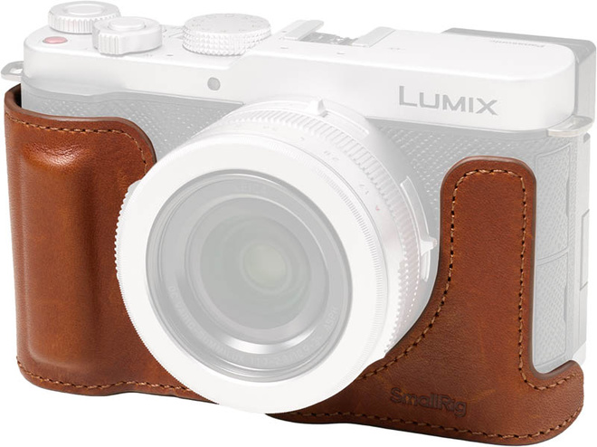 SMALLRIG<br/>5699 - DEMI-ETUI CUIR MARRON POUR L10