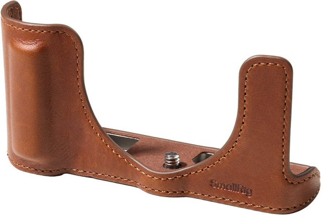 SMALLRIG<br/>5699 - DEMI-ETUI CUIR MARRON POUR L10