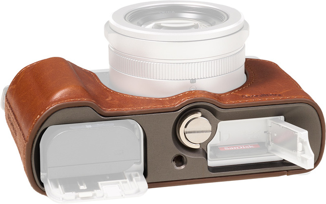 SMALLRIG<br/>5699 - DEMI-ETUI CUIR MARRON POUR L10