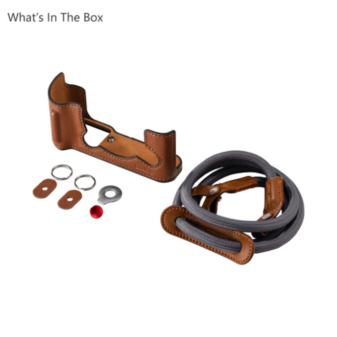 SMALLRIG<br/>5670 - DEMI ETUI CUIR MARRON XT30