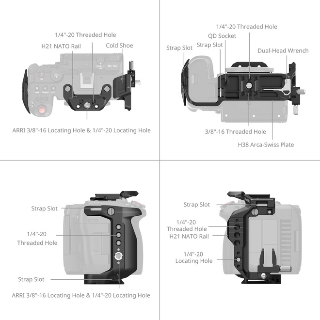 SMALLRIG<br/>5656 - CAGE POUR EOS C50