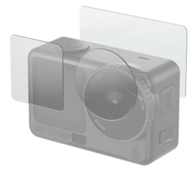 SMALLRIG<br/>5892 - VERRE TREMPE POUR OSMO ACTION 6