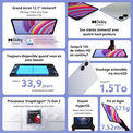 XIAOMI<br/>12,1.6/128.gris graphite.