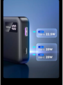 UGREEN<br/>powerbank 10000mah usbc+usba indic led